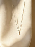 Luxe Minimal Cross Necklace