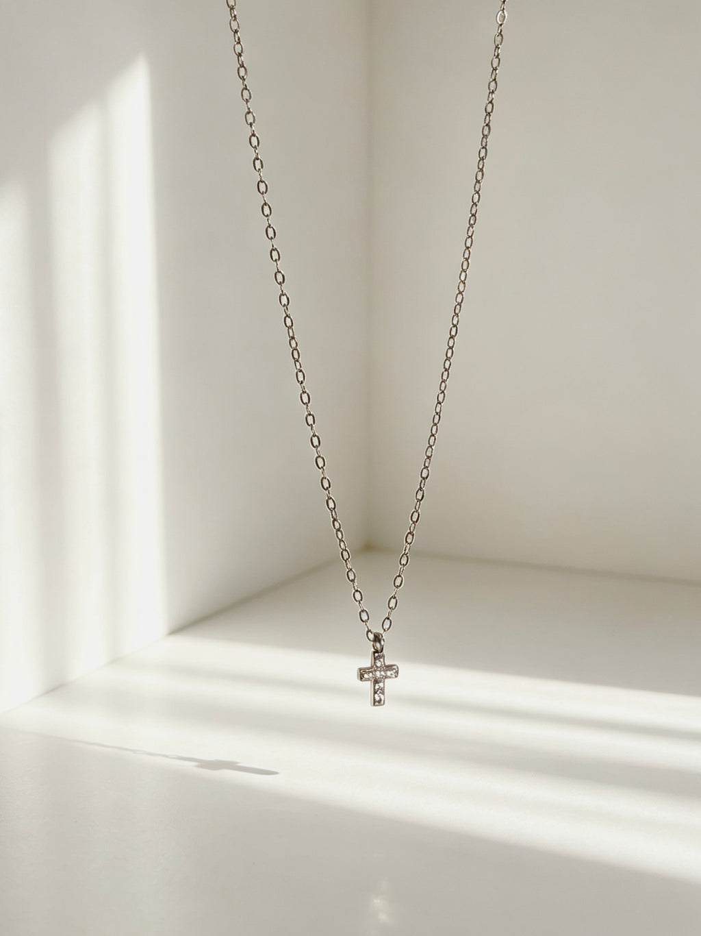 Luxe Minimal Cross Necklace