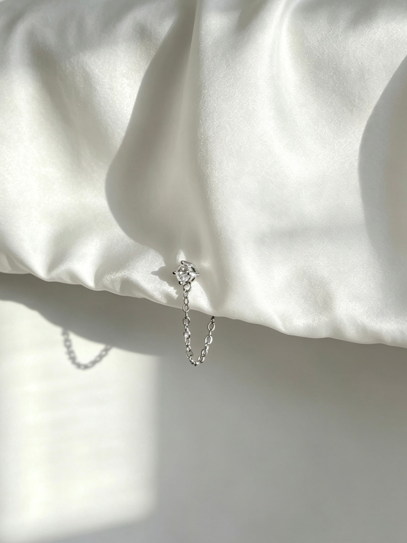 Dainty Chain Drop Stud Earrings