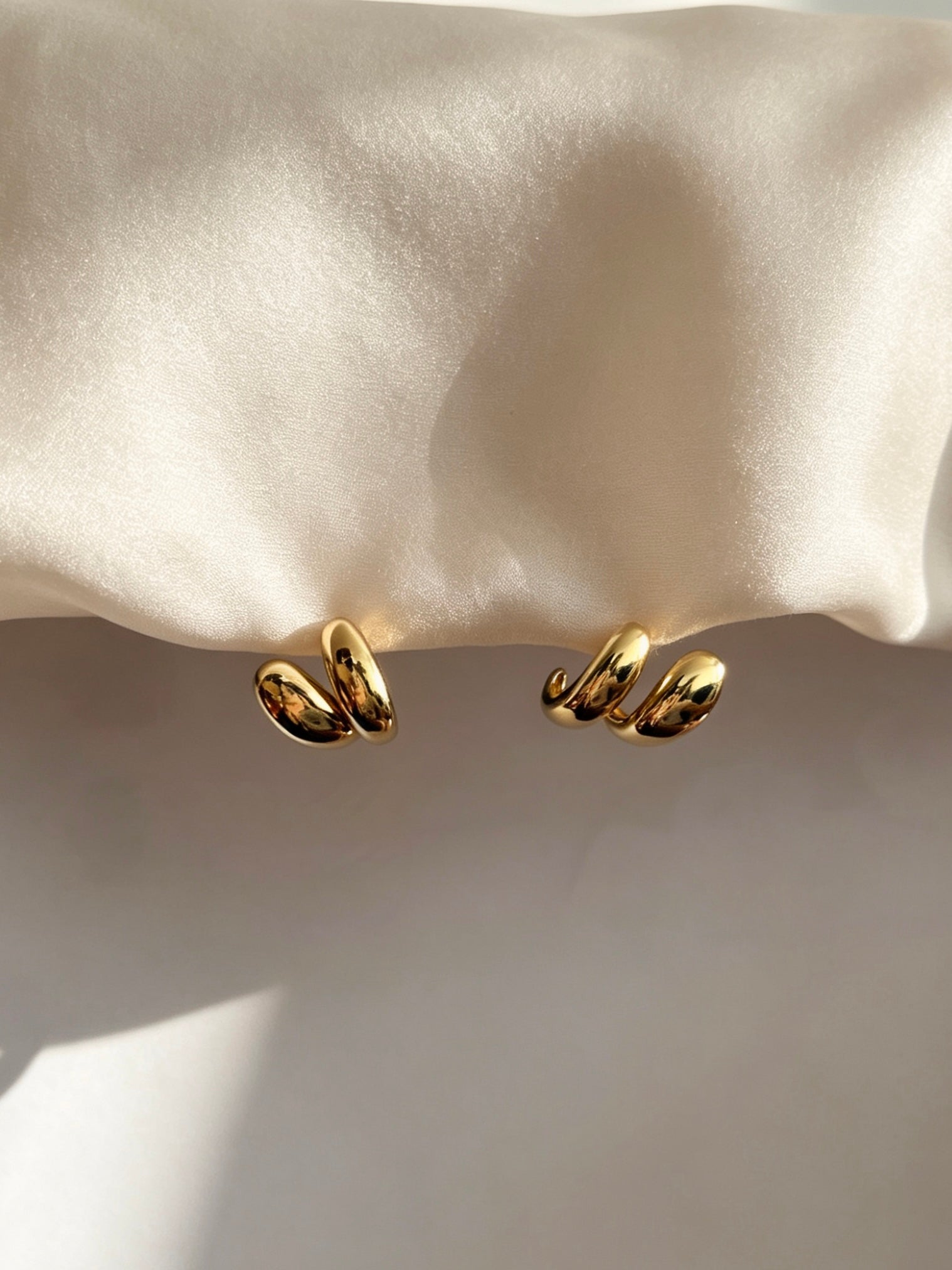 2-in-1 Detachable Double Drop Stud Earrings